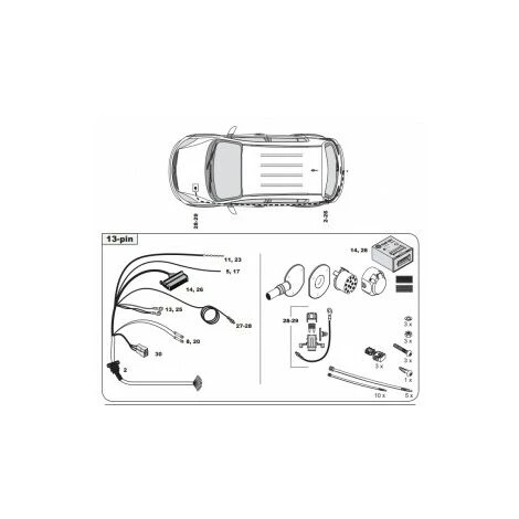 FAISCEAU SPECIFIQUE 13 BROCHES POUR HYUNDAI KONA NON PREEQUIPE (11/17-) 4 FAISCEAU SPECIFIQUE 13 BROCHES POUR HYUNDAI KONA NON PREEQUIPE (11/17-) – Image 2