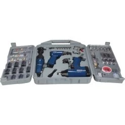 HYUNDAI Kit 3 Outils Pneumatique + 50 Accessoires - Livré Avec Coffret HAC50PCS