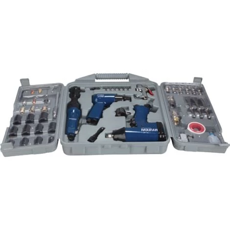 HYUNDAI Kit 3 Outils Pneumatique + 50 Accessoires - Livré Avec Coffret HAC50PCS 3 HYUNDAI Kit 3 Outils Pneumatique + 50 Accessoires - Livré Avec Coffret HAC50PCS