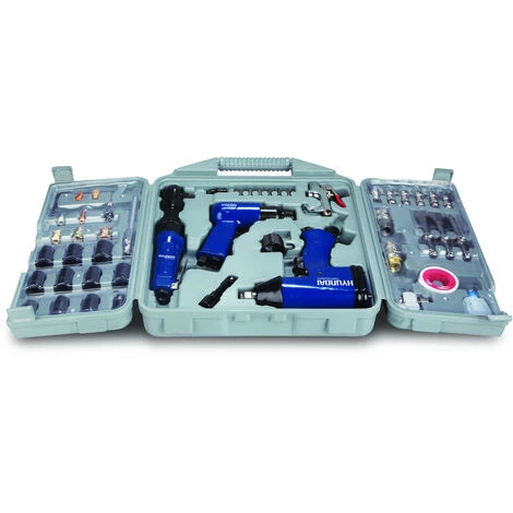 HYUNDAI Kit 3 Outils Pneumatique + 50 Accessoires - Livré Avec Coffret HAC50PCS 7 HYUNDAI Kit 3 Outils Pneumatique + 50 Accessoires - Livré Avec Coffret HAC50PCS – Image 5