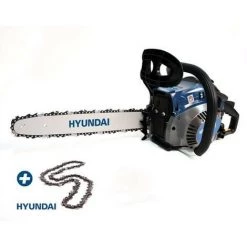 HYUNDAI Tronçonneuse Thermique 41 Cm³ 40 Cm - Guide Et Chaîne HYUNDAI - Démarrage Manuel Avec Lanceur HTRT4140-2AC