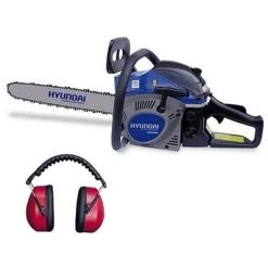 HYUNDAI Tronçonneuse 46cm3 + Casque Anti-bruit HTR45CABC