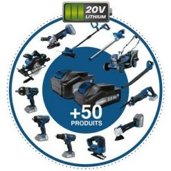 Set 2 Batteries Pour Outil électroportatif - HYUNDAI HBA20U4 - 20V - 4Ah Avec Chargeur HFC20U - Compatible Avec La Gamme 20V -HYUNDAI Soldes 2022 39729111 4