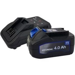 Batterie Pour Outil électroportatif - HYUNDAI HBA20U4 - 20V - 4Ah Avec Chargeur HFC20U - Compatible Avec La Gamme 20V