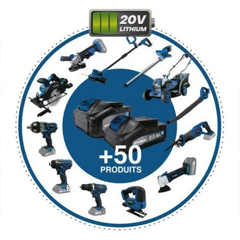 Taille-haie Sans Fil - HYUNDAI HTH20V - 20V 52 Cm - Batterie 2Ah Et Chargeur Inclus 6 Taille-haie Sans Fil - HYUNDAI HTH20V - 20V 52 Cm - Batterie 2Ah Et Chargeur Inclus – Image 4