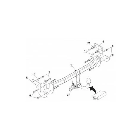 Attelage Hyundai I40 Break (07/11-) RDSOH 4 Attelage Hyundai I40 Break (07/11-) RDSOH – Image 2