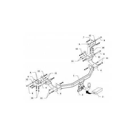 Attelage Hyundai H1 / Starex / H300 (02/08-) RDSOH 4 Attelage Hyundai H1 / Starex / H300 (02/08-) RDSOH – Image 2