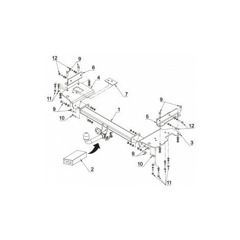 Attelage Hyundai Tucson (09/04-01/10) RDSOH 4 Attelage Hyundai Tucson (09/04-01/10) RDSOH – Image 2
