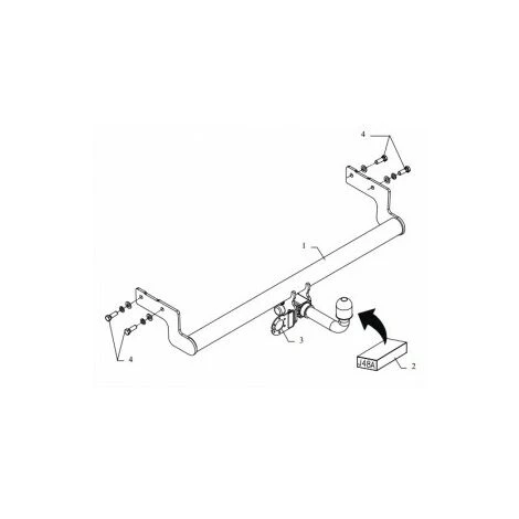 Attelage Hyundai Pony (04/95-) RDSOH 4 Attelage Hyundai Pony (04/95-) RDSOH – Image 2