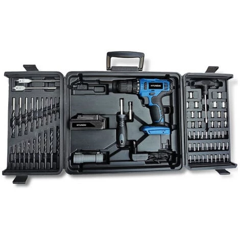 HYUNDAI Perceuse - Visseuse Sans Fil 18 V 20 Nm HPVD18L-50A-3 3 HYUNDAI Perceuse - Visseuse Sans Fil 18 V 20 Nm HPVD18L-50A-3