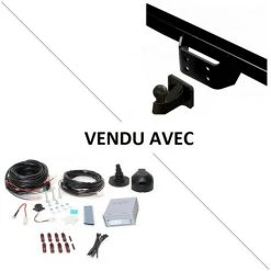 HYUNDAI Attelage Mercedes Sprinter Plateau (06/18-) Rotule Standard 4 Trous + Faisceau Universel 7 Broches + Boitier électronique