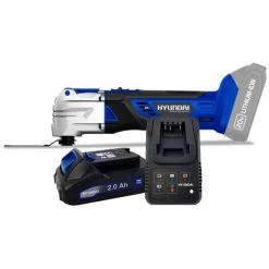 Outil Multifonction Hyundai HMT20V, Couper, Poncer, Décoller, Déjointer, Décaper, Creuser, Gratter, Batterie 2Ah Et Chargeur