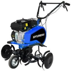 HYUNDAI Motobineuse Thermique 212 Cm³ - Moteur 4 Temps - Fraises 6 80 Cm HMTB80