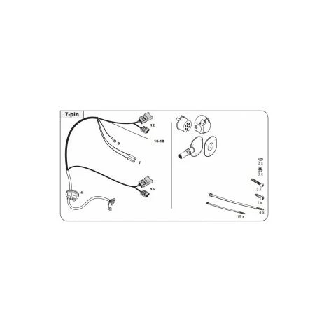FAISCEAU SPECIFIQUE 7 BROCHES POUR HYUNDAI I40 (BERLINE 11/11-) 4 FAISCEAU SPECIFIQUE 7 BROCHES POUR HYUNDAI I40 (BERLINE 11/11-) – Image 2